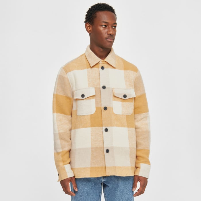 Checked Overshirt yellow check