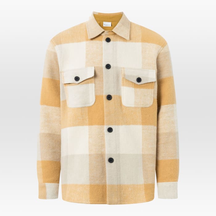 Checked Overshirt yellow check