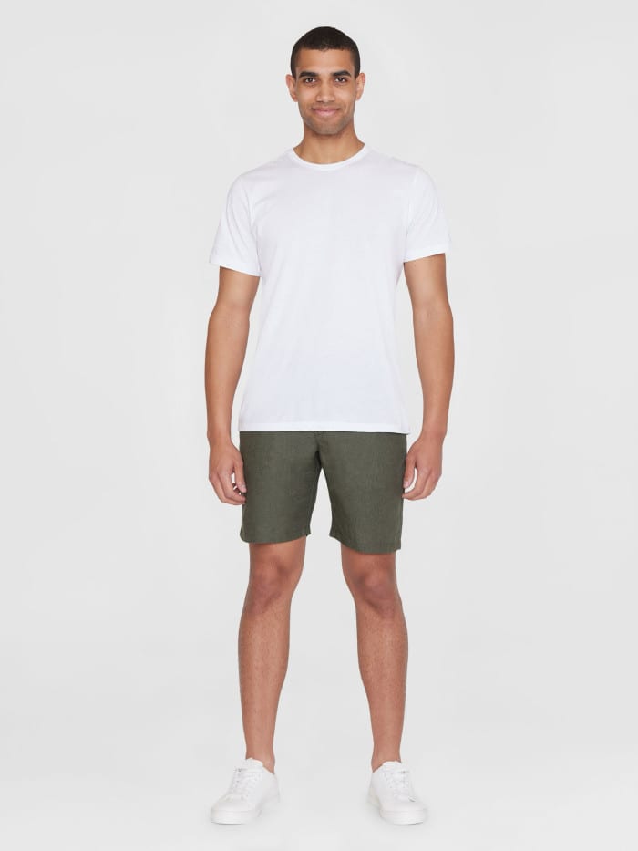 Chuck Regular Linen Shorts burned olive