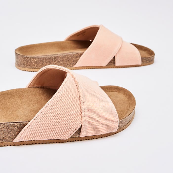 Cross Slide Clota blush canvas