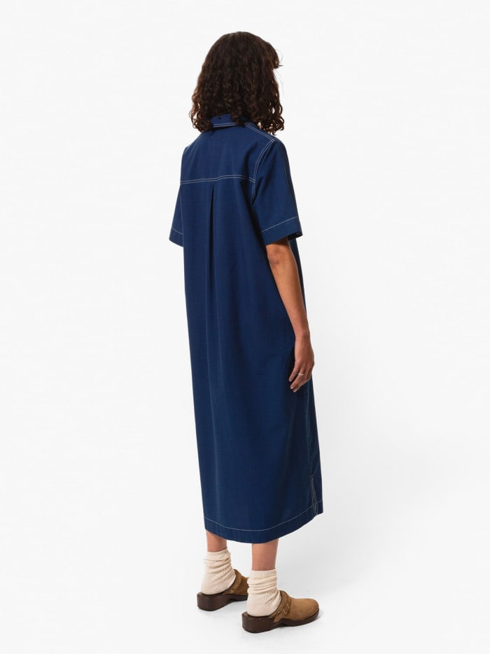 Danielle Indigo CottonDress blue