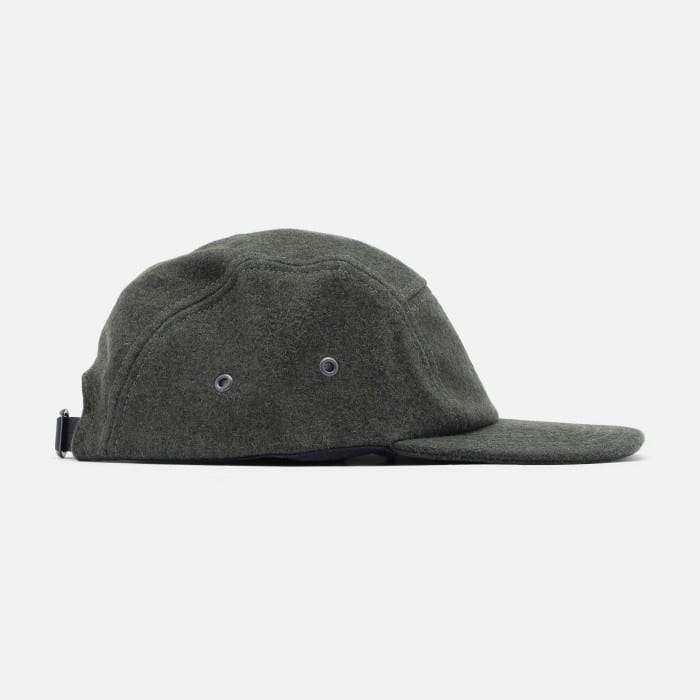 Five Panel Cap olive wool