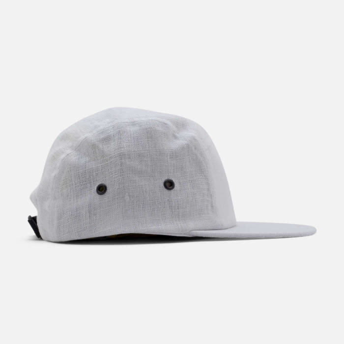 Five Panel Cap white linen