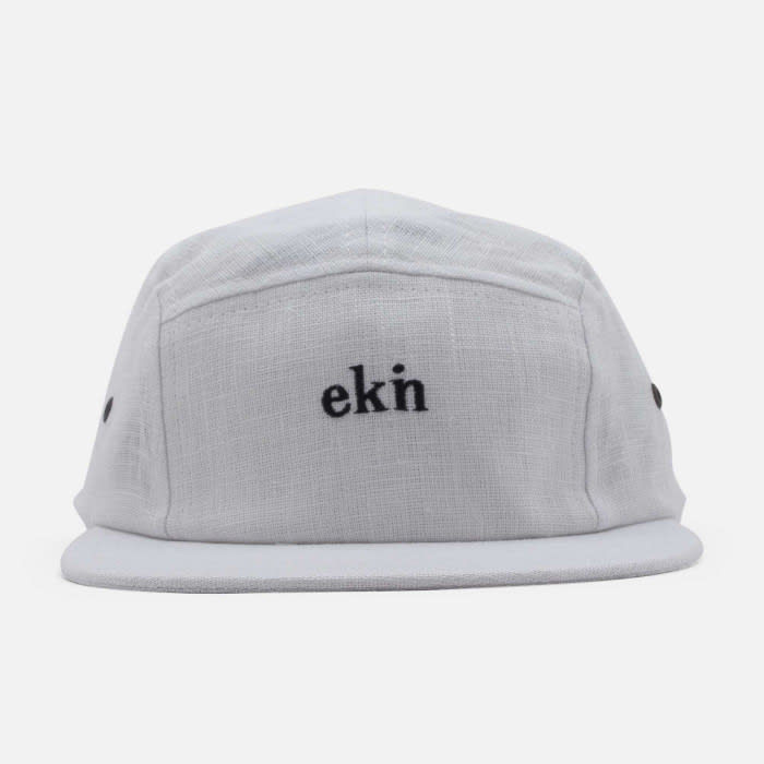 Five Panel Cap white linen