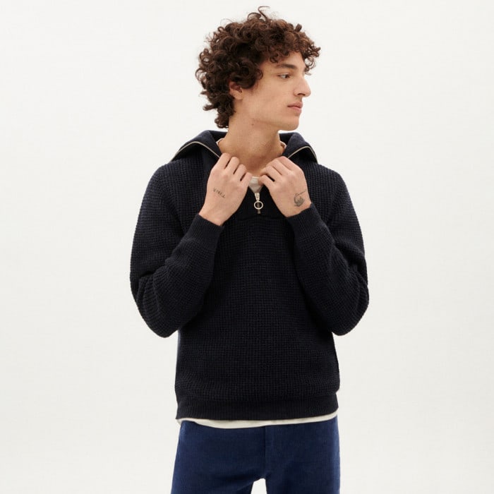 Helio Knitted Sweater navy