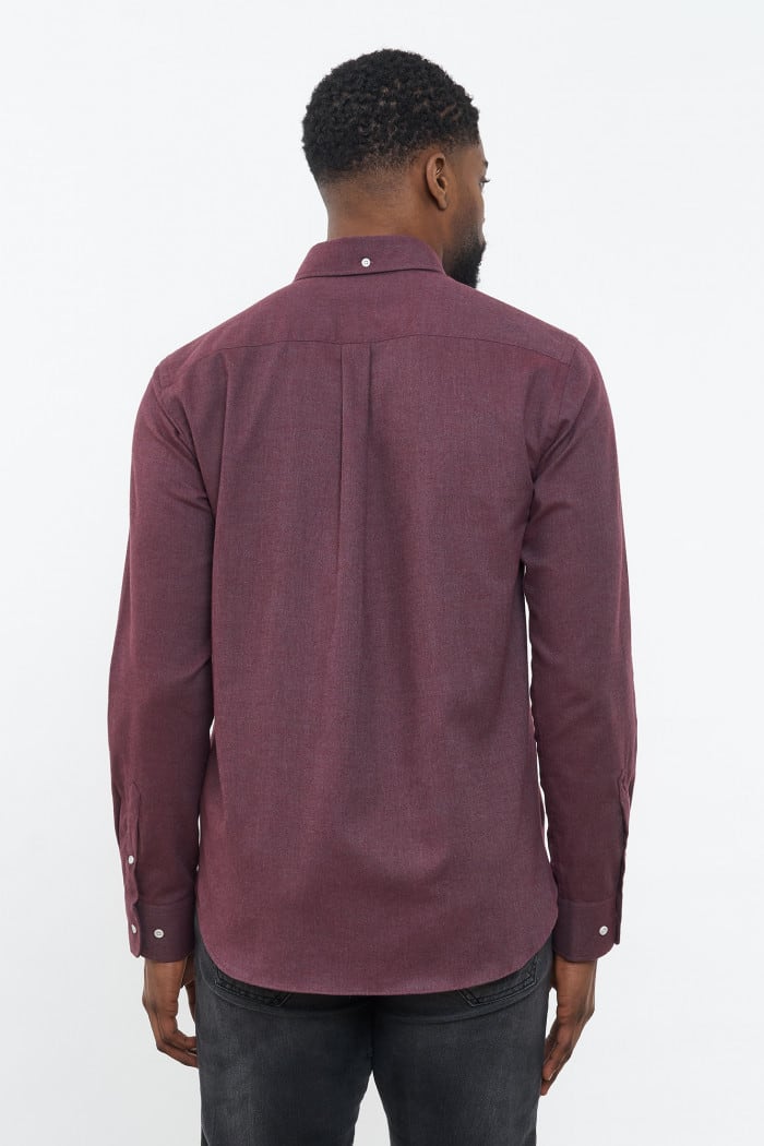 Hemd Flannel Populus bordeaux