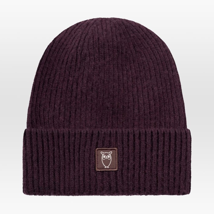 High Wool Beanie deep mahogany