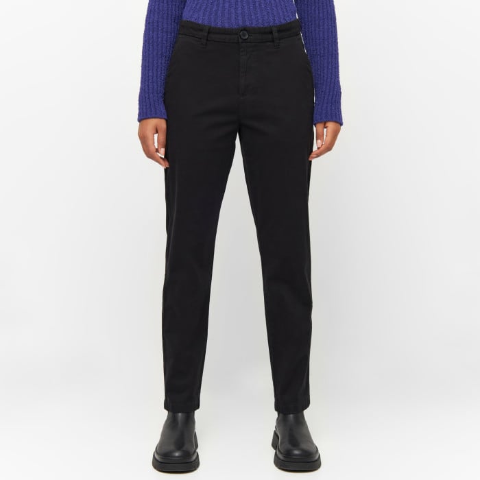 Iris Mom Mid Rise Chino black jet