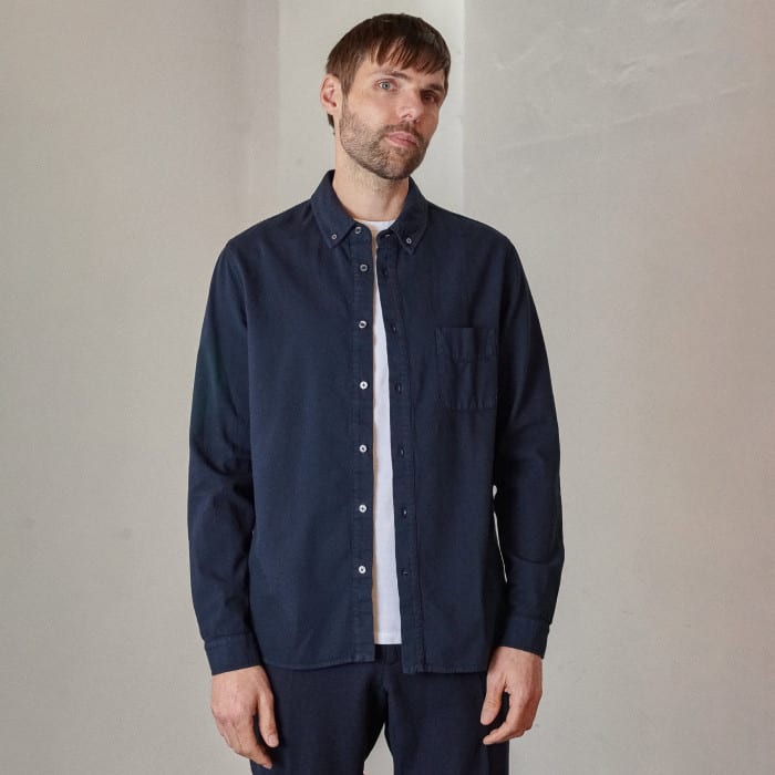 Ken Shirt eco dobby navy