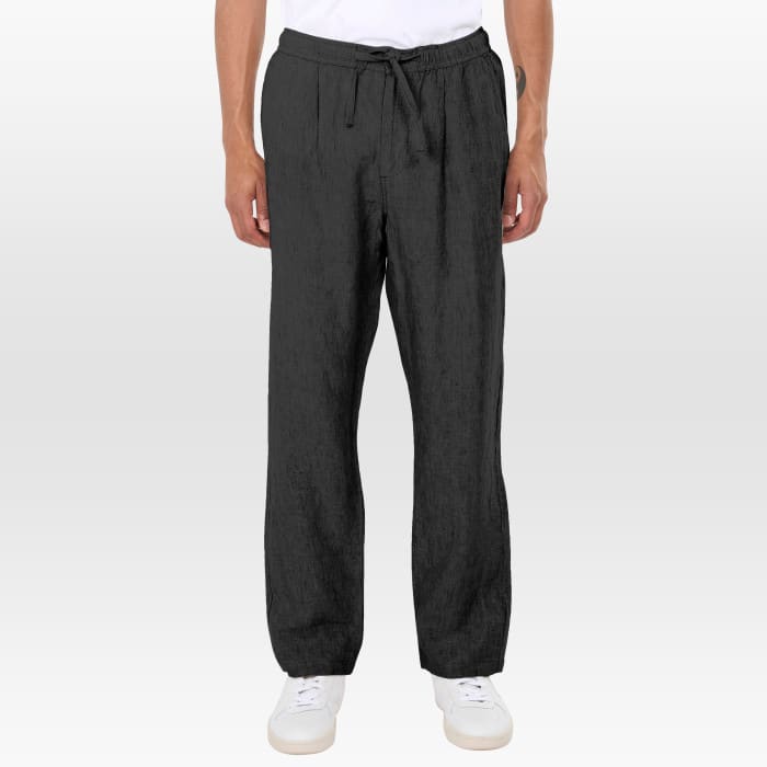 Loose Linen Pant black jet