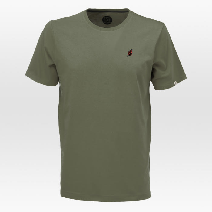 Men T-Shirt Little Leaf olive