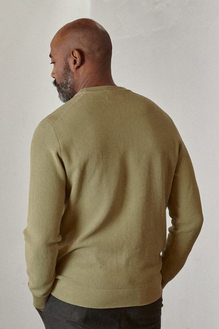 Morten Jumper eco knotted khaki