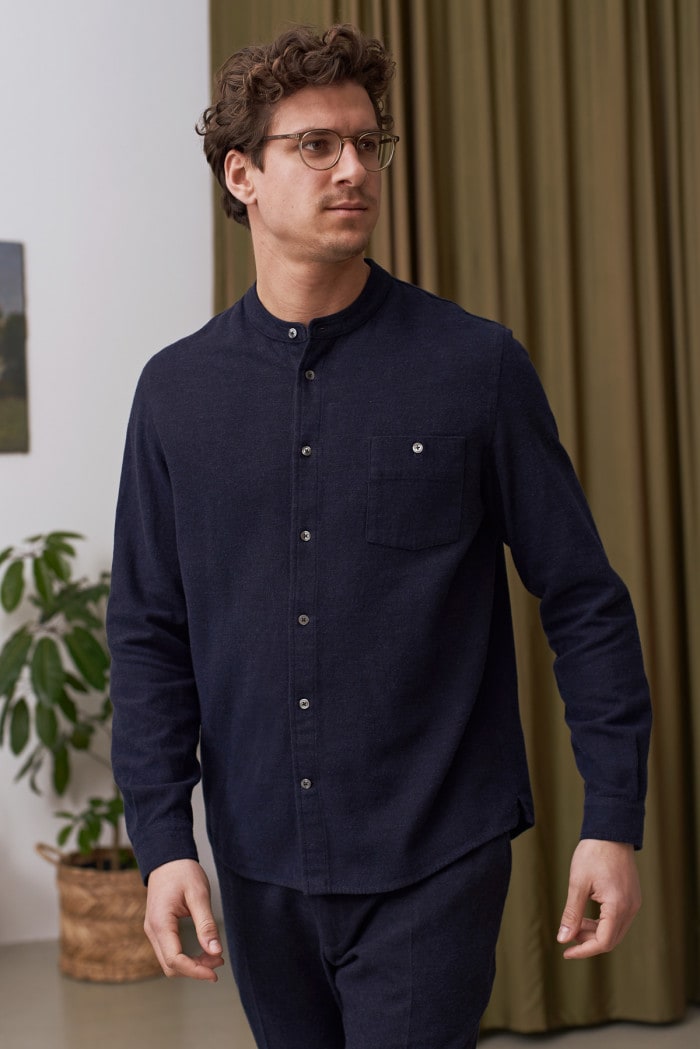 Nathan Shirt eco deep sea flannel