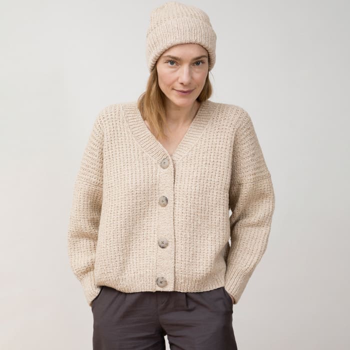 Nayra Aymara Cardigan sand