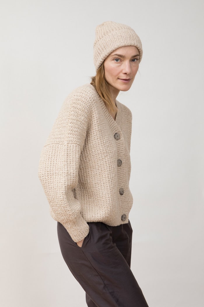 Nayra Aymara Cardigan sand