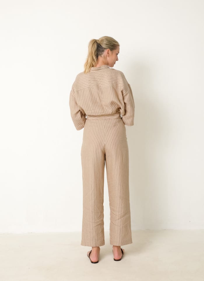 Pleated Pant natural ochre