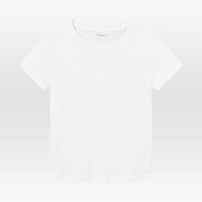 Reg Linen T-Shirt bright white