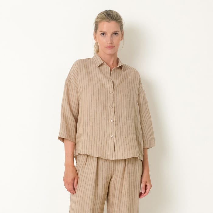 Relaxed Shirt natural & ochre