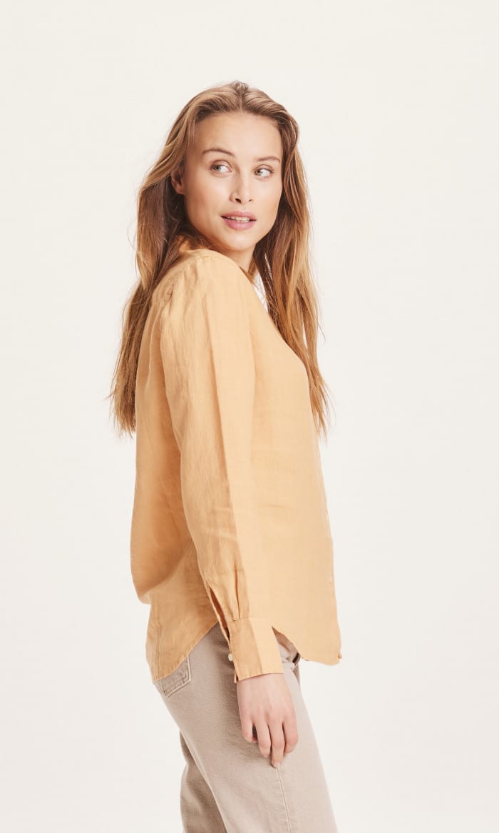 Sage Classic Linen Shirt clay