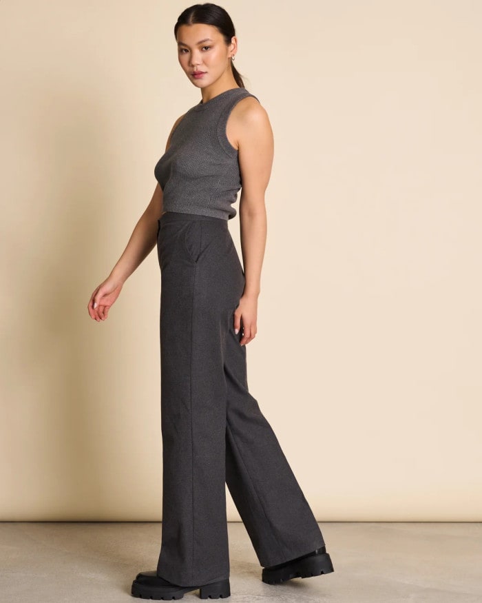 Wide Pants Coralio dark grey