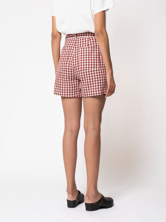 Wiola Shorts Checked red white