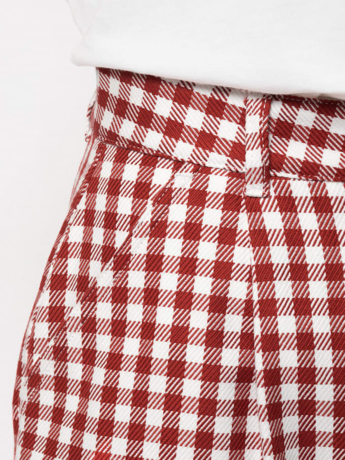 Wiola Shorts Checked red white