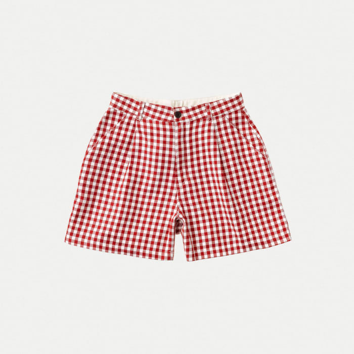 Wiola Shorts Checked red white