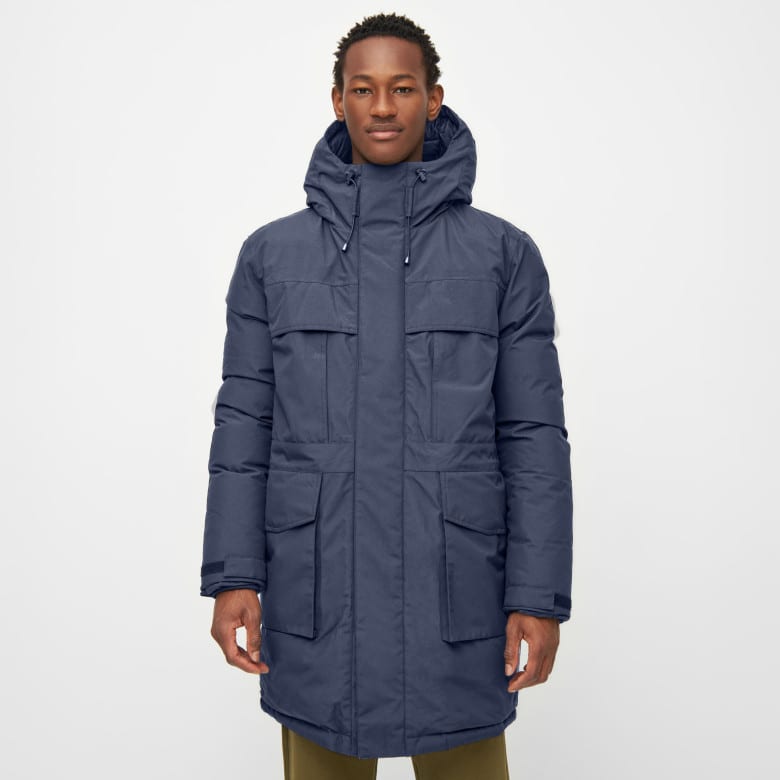 Apex Canvas Long Padded Coat total eclipse