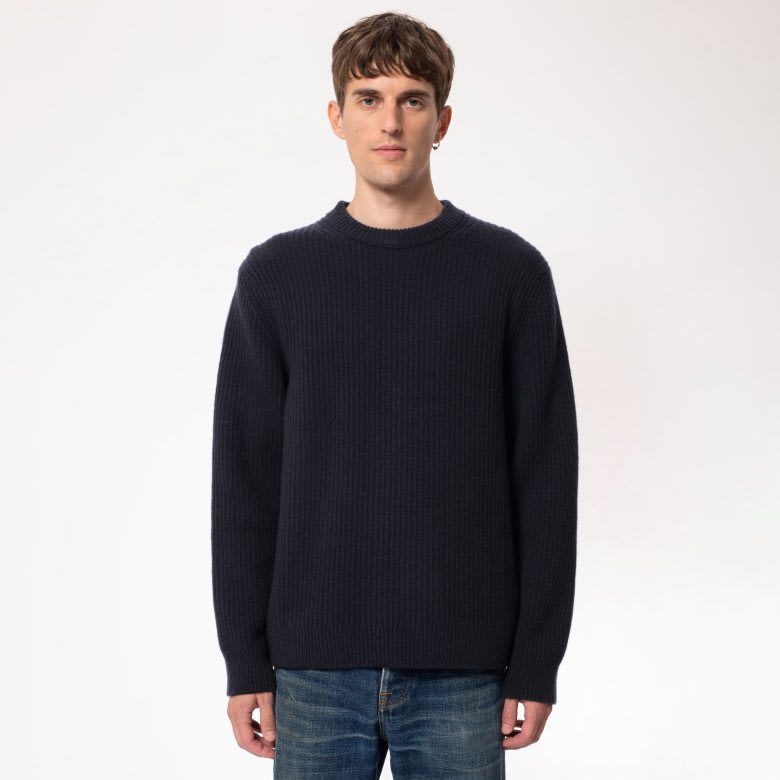 August Wool Rib navy