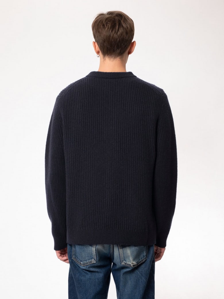 August Wool Rib navy