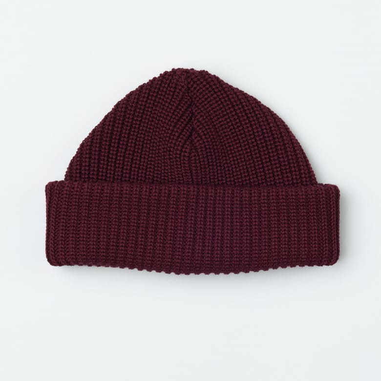 Beanie Merino bordeaux