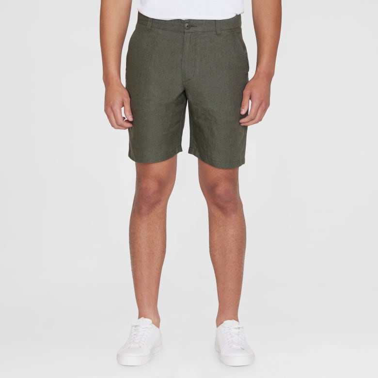 Chuck Regular Linen Shorts burned olive