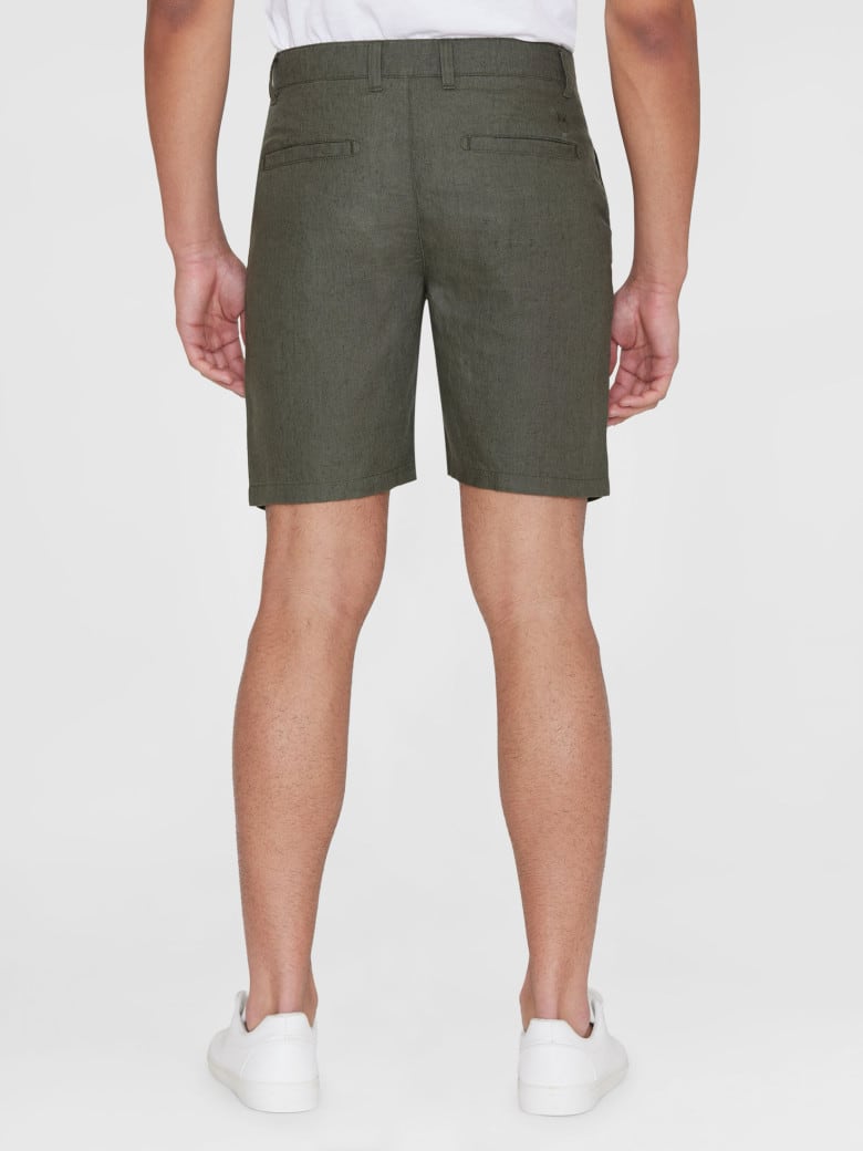 Chuck Regular Linen Shorts burned olive