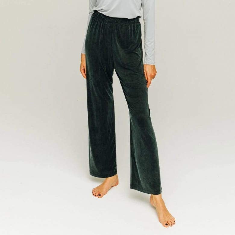 Cupro High Waist Pants graphite