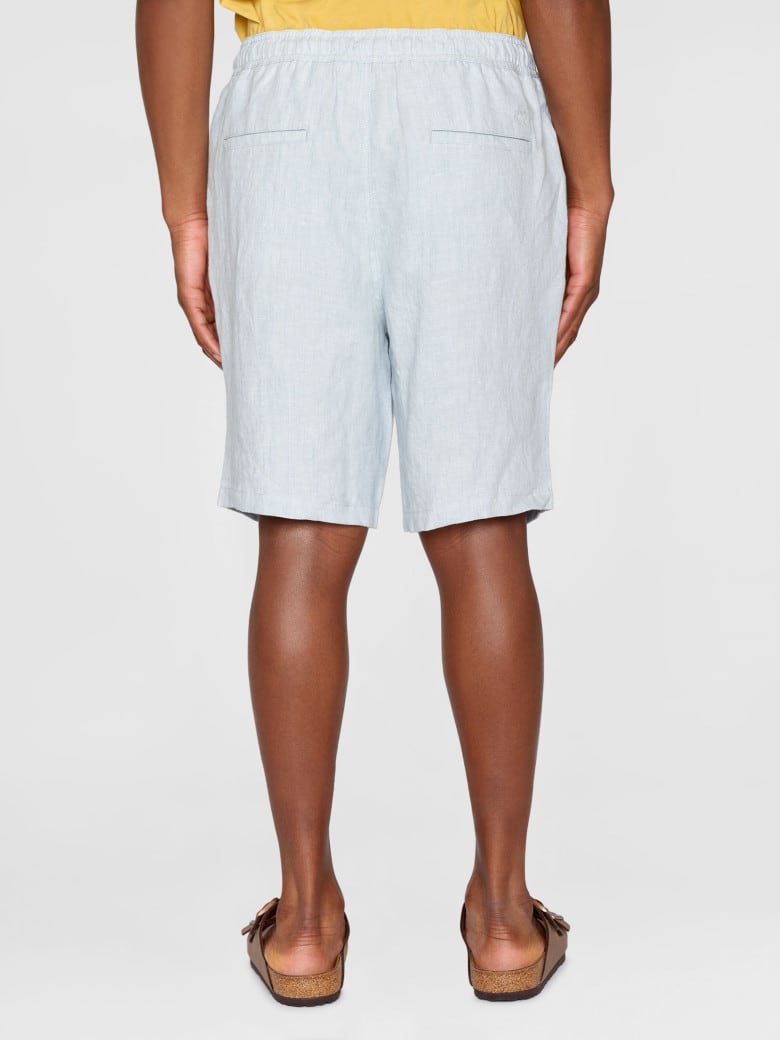 Fig Loose Linen Shorts dusk blue