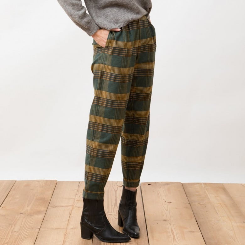 Flannel Trousers Duoro checkered