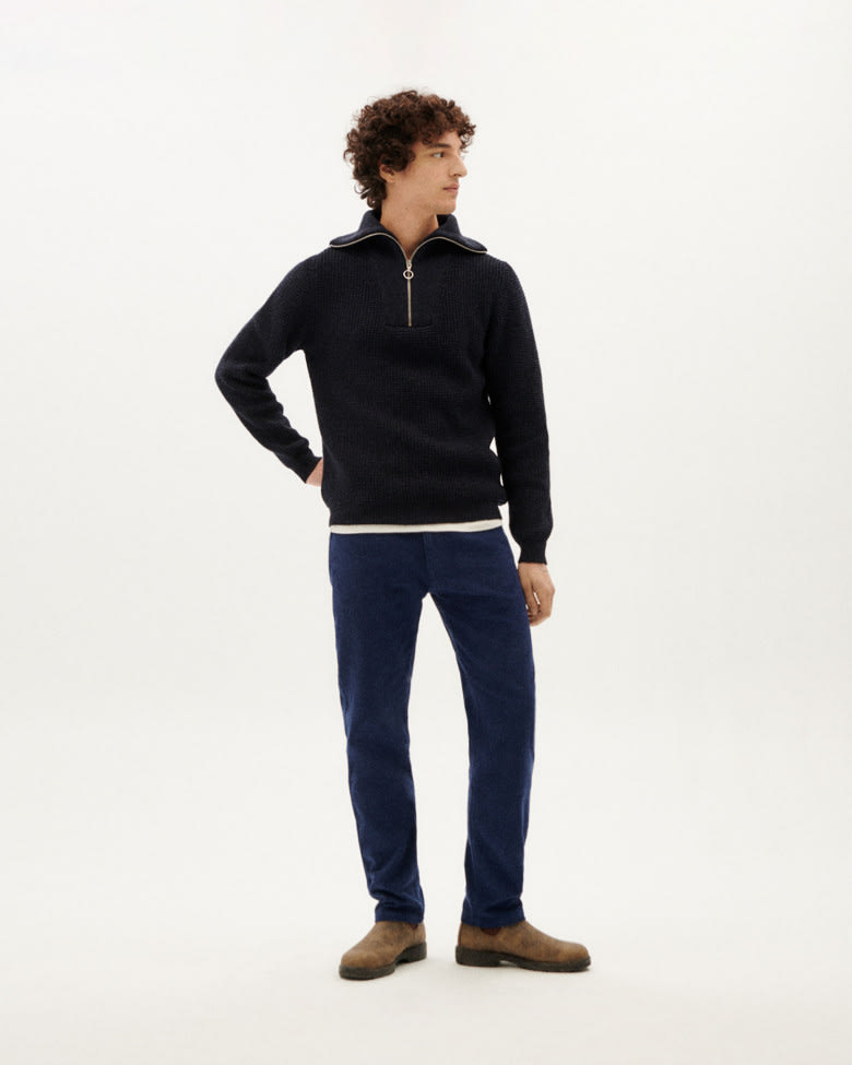 Helio Knitted Sweater navy