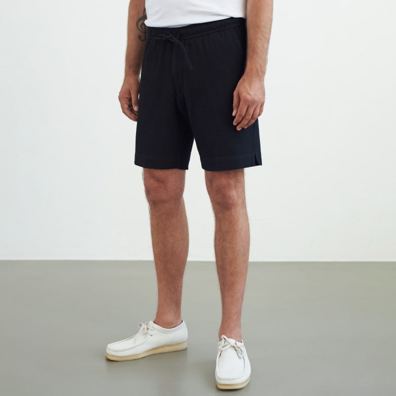 Jim Shorts eco crepe black