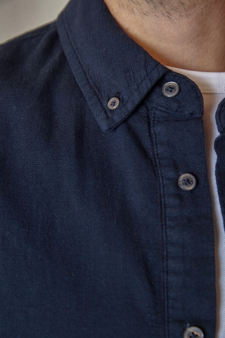 Ken Shirt eco dobby navy