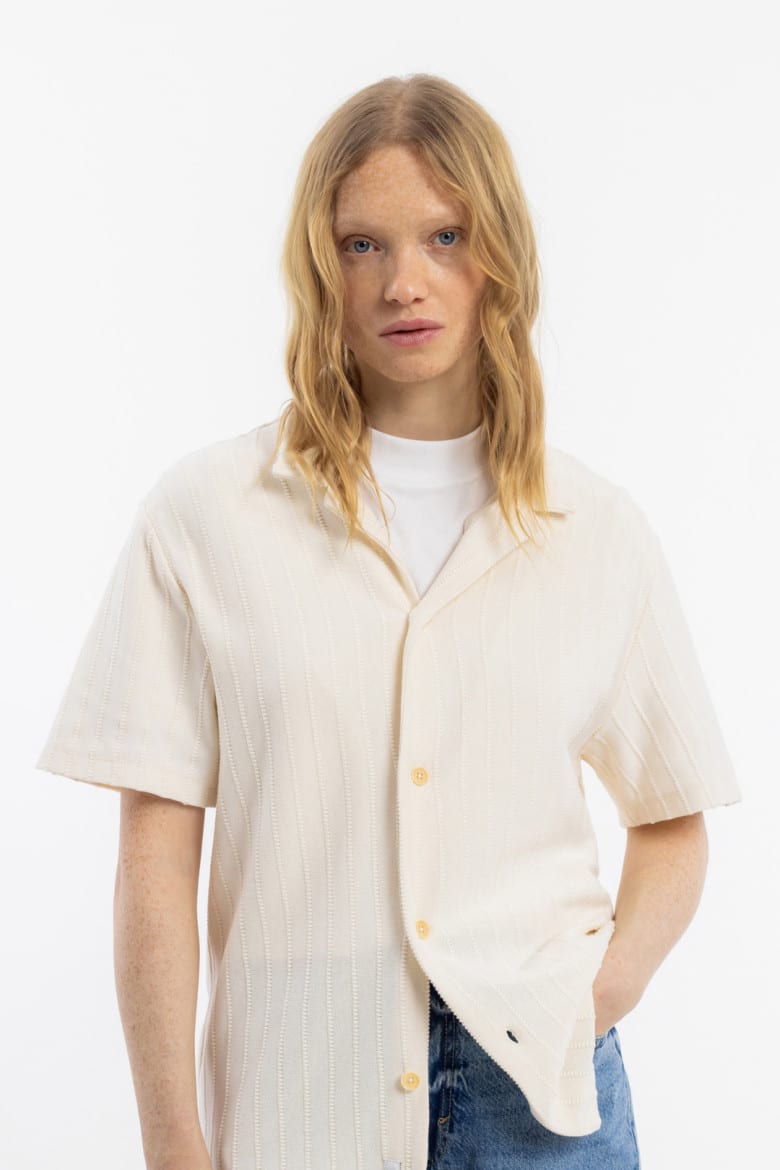 Knit Bowling Shirt nature white