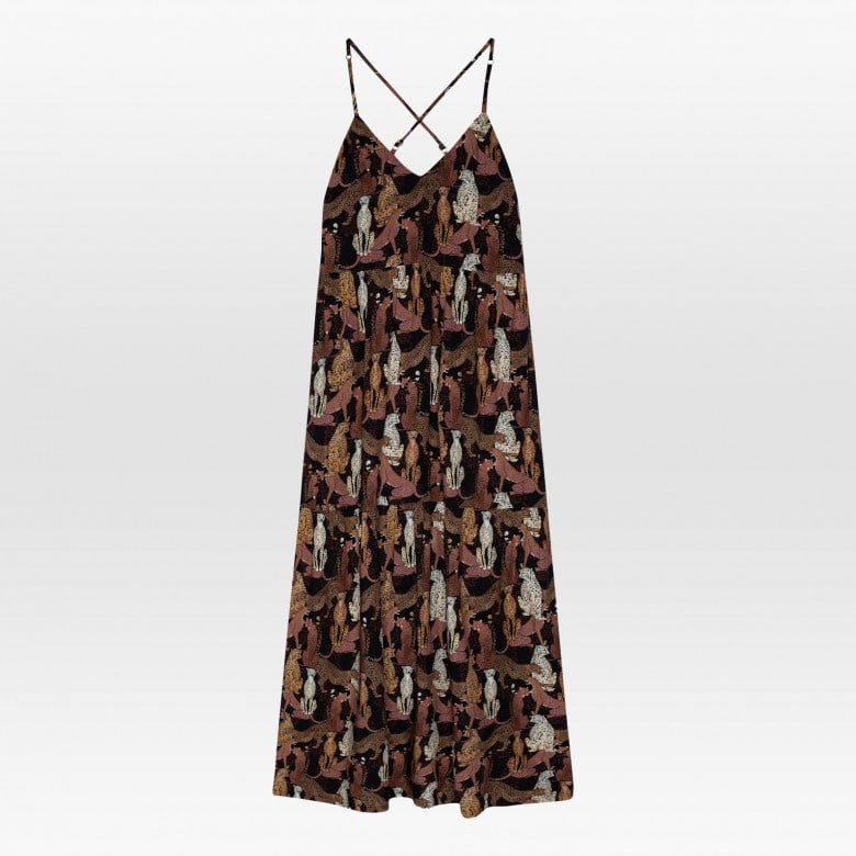 Maxidress Tapajo wild cats