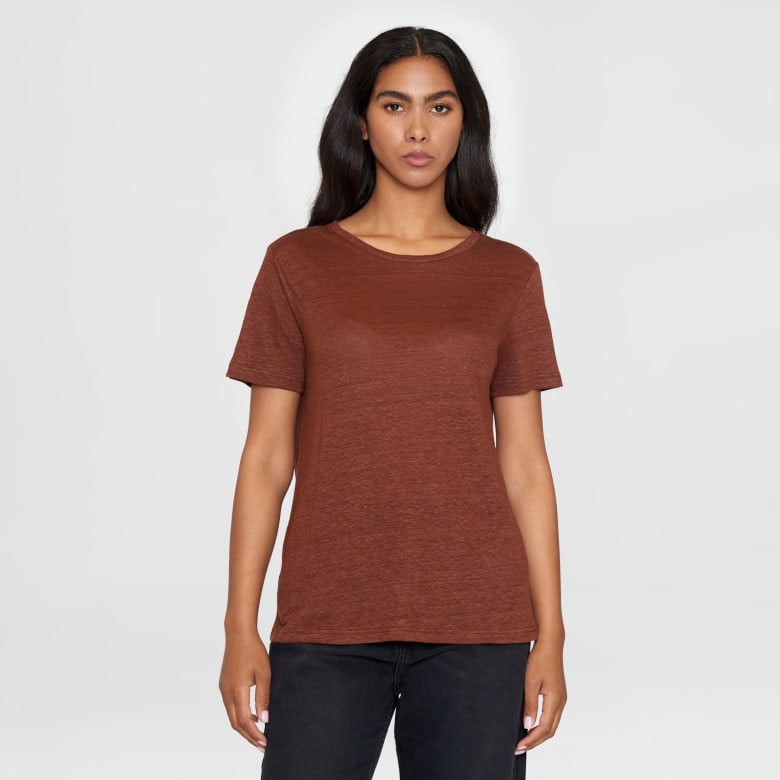 Reg Linen T-Shirt tiramisu