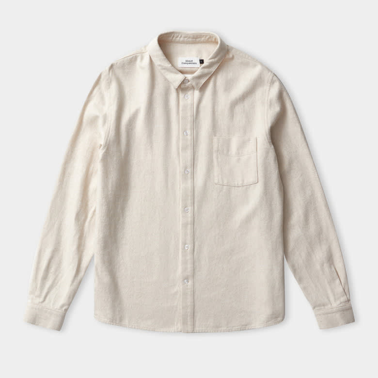 Simon Shirt eco light sand flannel