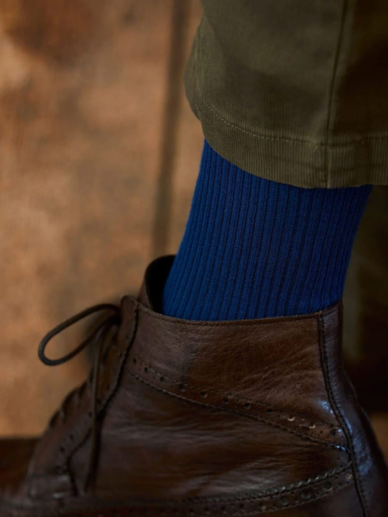 Socks Merino Wool blue