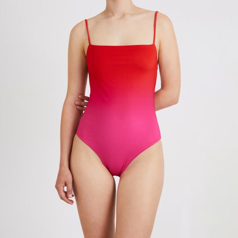 Swimsuit Edgy gradient pomegranate