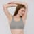 Organic Cotton Rib Flex Tank Bra grey melange