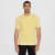 Regular Two Toned Knitted Short Sleeved Polo misted yellow