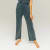 Cupro High Waist Pants midnight blue