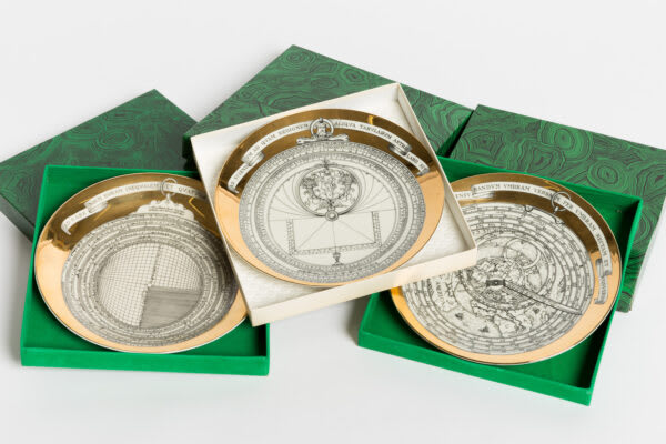 Piero Fornasetti — Three plates from the Astrolabio series, 3-5