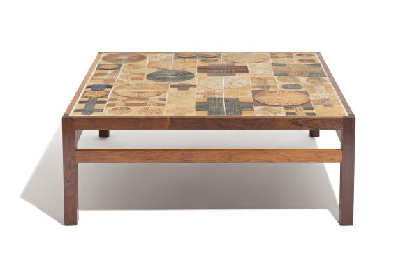 Tue POulsen — Salon Table with ceramic tiles